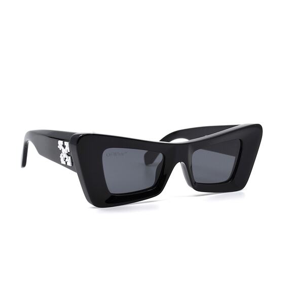 NEW! OFF-WHITE ACCRA OER1027 1007 BLACK GREY AUTHENTIC SUNGLASSES - Picture 1 of 13